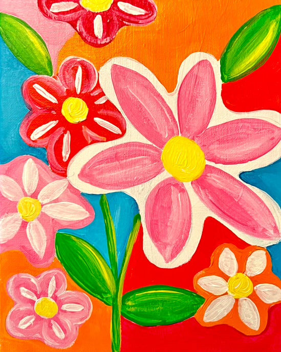 Adult/Child "Flower Power" Painting Pair!