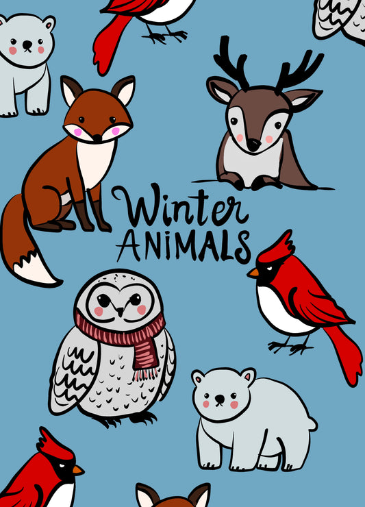 Winter Animals Art Class! (ages 4 and up)