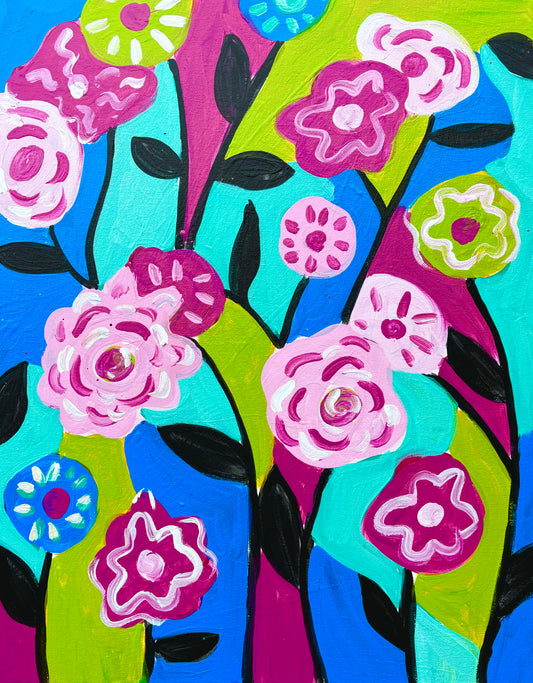 Abstract Florals in July!