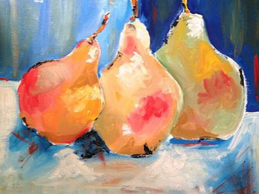 "Pears" A Palette Knife Painting Class