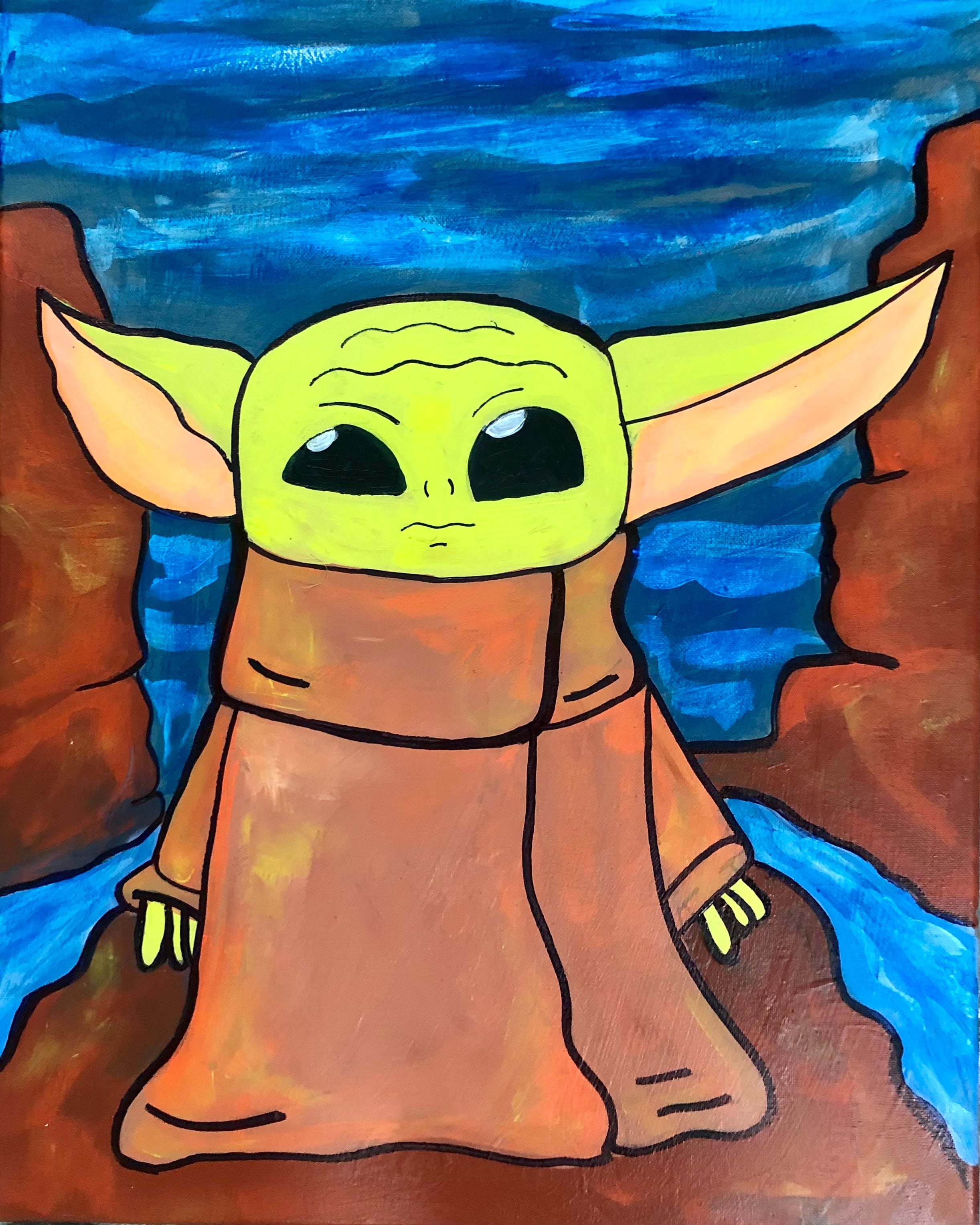 Glow Baby Yoda – Vino & Van Gogh