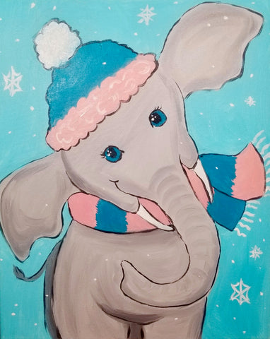 "Mom & Me" Elephant | Adult Art Classes | Kids Art Classes in